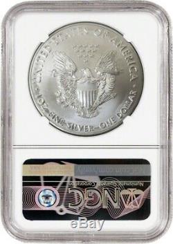 2020 (p) $ 1 Argent American Eagle Mint Erreur Frappé Faiblement Ngc Ms69 D'urgence Pr