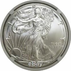 2020 (p) $ 1 Argent American Eagle Mint Erreur Frappé Faiblement Ngc Ms69 D'urgence Pr