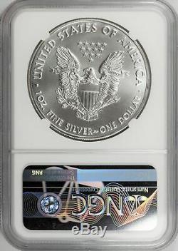 2020 (p) 1 Argent American Eagle Mint $ Erreur Frappé Thru Ngc Ms69-philadelphie