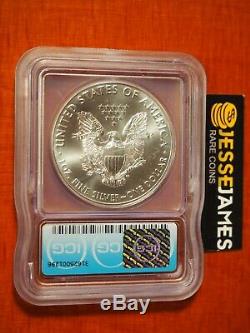 2020 (p) Silver Eagle Icg Ms70 Émission D'urgence Minted À Philadelphie Étiquette Monnaie