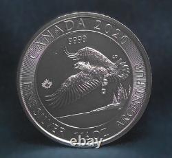 2020 pièce de 1,5 oz en argent fin de la Monnaie royale canadienne de 8 $ Série Faune Aigle à tête blanche