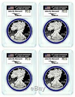 2020-w Félicitations Set Mint Engraver Silver Eagle-pcgs Pr70-fdoi-mercanti