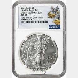 2021 American 1 Oz Silver Eagle À Dawn Et À Dusk 35th Anniv Two-coin Set