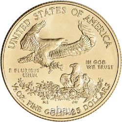 2021 American Gold Eagle 1/2 Oz $25 Bu Pièce De Monnaie Dans U. S. Mint Gift Box