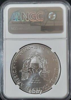 2021 American Silver Eagle 2 Jeu De Pièces Pcgs Ms70 Type 1 & Type 2