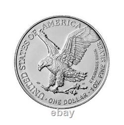 2021 American Silver Eagle Ty- 2 1 Oz 1 $ 1 Roll Twenty 20 Pièces Bu Dans Un Tube À Menthe