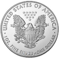 2021 États-unis Silver Eagle 1 Oz Coin Lot De 100
