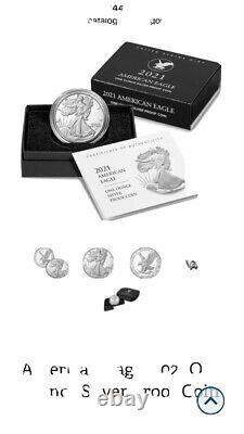 2021 S Proof American Silver Eagle Type 2 Us Mint (21emn)