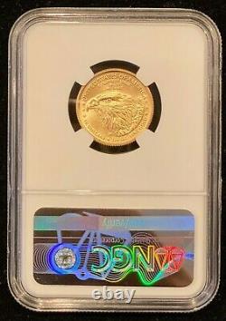 2021 W $10 Gold Eagle Ngc Ms70 Type 2 Mint Erreur! 1/4 Oz D'or