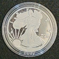 2021 W 1 oz Argent Aigle Américain Type 1 dans sa Boîte Originale de la Monnaie avec Certificat d'Authenticité 21EA