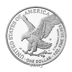 2021 W American Silver Eagle Proof Type 2 Ngc Pf70 Premier Jour Numéro 1er Étiquette