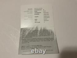 2021 W Pièces en Argent American Silver Eagle Proof Dollars T1 et T2 Ensemble de Deux Pièces OGP