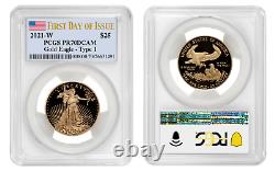 2021 W Proof Gold Eagle Pcgs Pf 70 $25 First Day Issue Presale Mint Confirmed