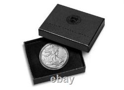 2021-w 1 Oz American Silver Eagle (21egn) 5 Pièces En Boîte Scellée De La Monnaie Américaine