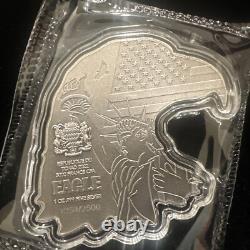 2022 1 oz Pièce en Argent Américain Eagle en Relief Élevé Façonnée. 999 Pur (avec Boîte) /2500