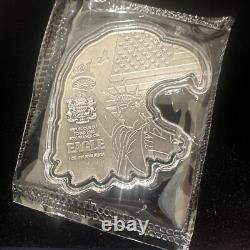 2022 1 oz Pièce en Argent Américain Eagle en Relief Élevé Façonnée. 999 Pur (avec Boîte) /2500