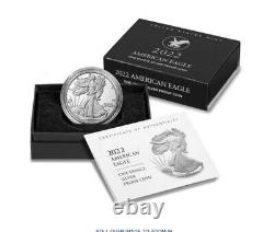 2022-w American Eagle One Ounce Silver Proof Pièce 22ea Livraison Gratuite Pré-order