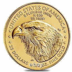 2023 1/2 oz Piece d'or American Eagle $25 neuf