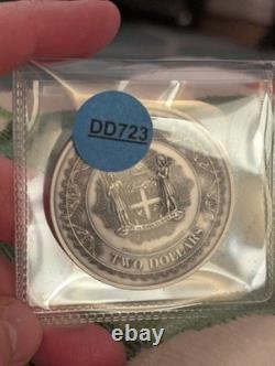 2023 Fidji 2 $ Noir Aigle 2 oz. 999 Pièce d'Argent UHR Édition Limitée 999 Fabriquées avec Manchon