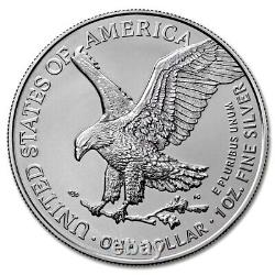2023 Lot de (10) Pièces de monnaie American Eagle en argent d'un once non circulées magnifiquement
