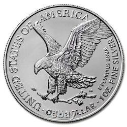 2023 Lot de (10) Pièces de monnaie de 1 once en argent American Eagle Brilliant Uncirculated
