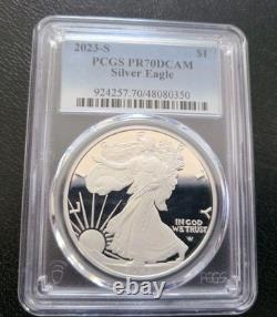 2023-S 1 $ Aigle d’argent américain PR70DCAM PCGS