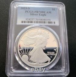 2023-S 1 $ Aigle d’argent américain PR70DCAM PCGS