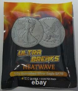 2024 1 $ Pcgs Ultra Breaks Sp70 Poli 1 Oz Aigle en Argent Heatwave Pack Scellé