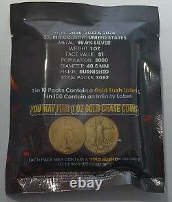 2024 1 $ Pcgs Ultra Breaks Sp70 Poli 1 Oz Aigle en Argent Heatwave Pack Scellé