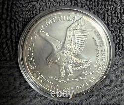2024 1 oz American Eagle. Pièces en argent 999 de la Monnaie des États-Unis. Vendues en ensemble.