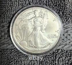 2024 1 oz American Eagle. Pièces en argent 999 de la Monnaie des États-Unis. Vendues en ensemble.