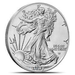 2024 1 oz American Silver Eagle Boîte de monstres (500 pièces, BU)