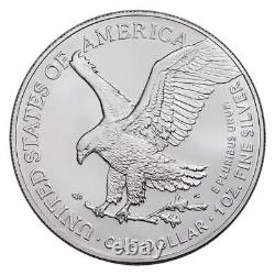 2024 1 oz American Silver Eagle Coin BU Lot de 5 pièces