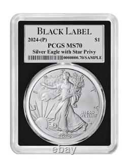 2024 ASE 1 oz Aigle en Argent STAR PRIVY PCGS FS MS70 Premier Coup Limité 1 DES 100