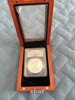 2024 Aigle d’argent W DCAM PCGS PR 70 pièce, revers conçu par Emily Damstra, signature