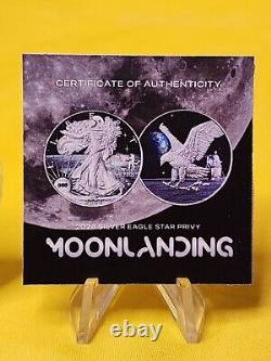 2024 American Eagle Star ? PRIVY MOON LANDING APOLLO 11. 1 oz pièce en argent