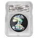 2024 États-unis Aigle Noir Ruthénium Holo Édition 1 Oz Pièce D'argent Icg Gem Bu