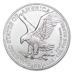 2024 Lot de (10) 1 oz American Eagle Silver Bullion Coins Brillant Non Circulé