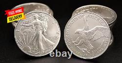 2024 Lot de (10) pièces en argent bullion American Eagle de 1 oz en état de brillance non circulé