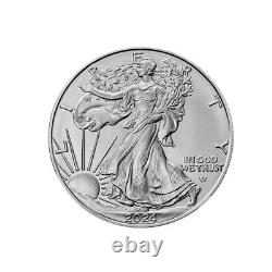 2024 Lot de 5 pièces d'argent American Silver Eagle de 1 once BU