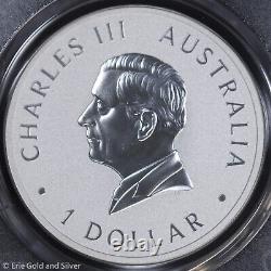 2024-P125 1 $ Australie 1 oz Argent Aigle à queue en coin 10e anniversaire PCGS MS 70