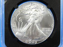 2024 (P) Aigle d'argent non circulé avec l'effigie à 5 étoiles NGC Ms 70, premiers 50 000 émis