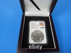 2024 (P) Aigle en Argent Américain Avec Privy 5 Étoiles NGC Ms 70 FDOI, Signé M. Gaudioso