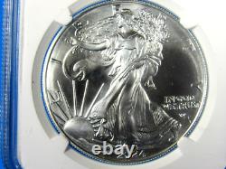 2024 (P) Aigle en Argent Américain avec Privy 5 Étoiles NGC Ms 70 FDOI, Signé par M. Gaudioso