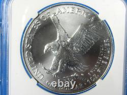 2024 (P) Aigle en Argent Américain avec Privy 5 Étoiles NGC Ms 70 FDOI, Signé par M. Gaudioso