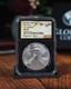 2024 (p) American Silver Eagle Avec Marque Privée Étoile Premières Émissions Ngc Ms70