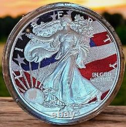 2024 Pièce en Argent Américaine Eagle Édition du Jour de l'Indépendance 1 oz #25 de 704