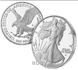 2024-S American Silver Eagle Proof Coin 24EM San Francisco Boîte OGP & COA Prévente
