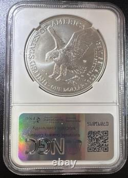 2024-W 1 $ 1 oz Aigle en Argent Américain Bruni NGC MS69. Belle Pièce