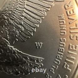 2024-W 1 $ 1 oz Aigle en Argent Américain Bruni NGC MS69. Belle Pièce